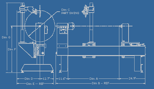 Circumferential Welding Lathe schematic